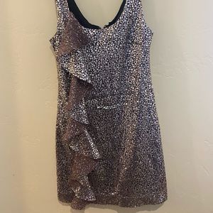 Guess Sequined Silver Cocktail Party Dress 3